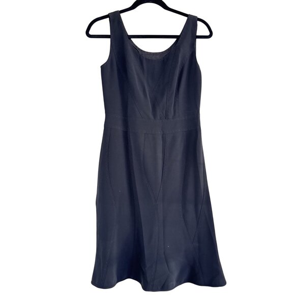 Moschino Women's Black Sleeveless Detailed Stitching Design Mini Dress Size S - Picture 2 of 8